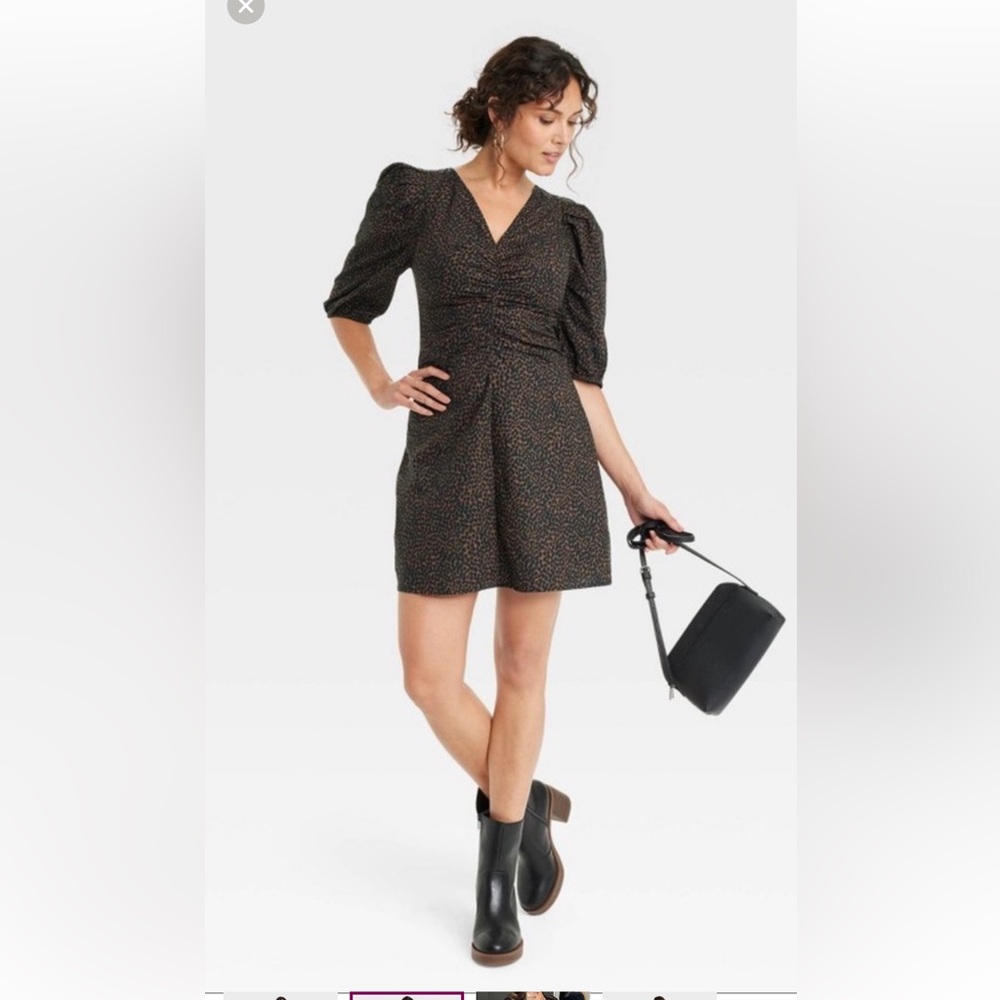 Super flattering Universal Thread Black Dress wit… - image 2